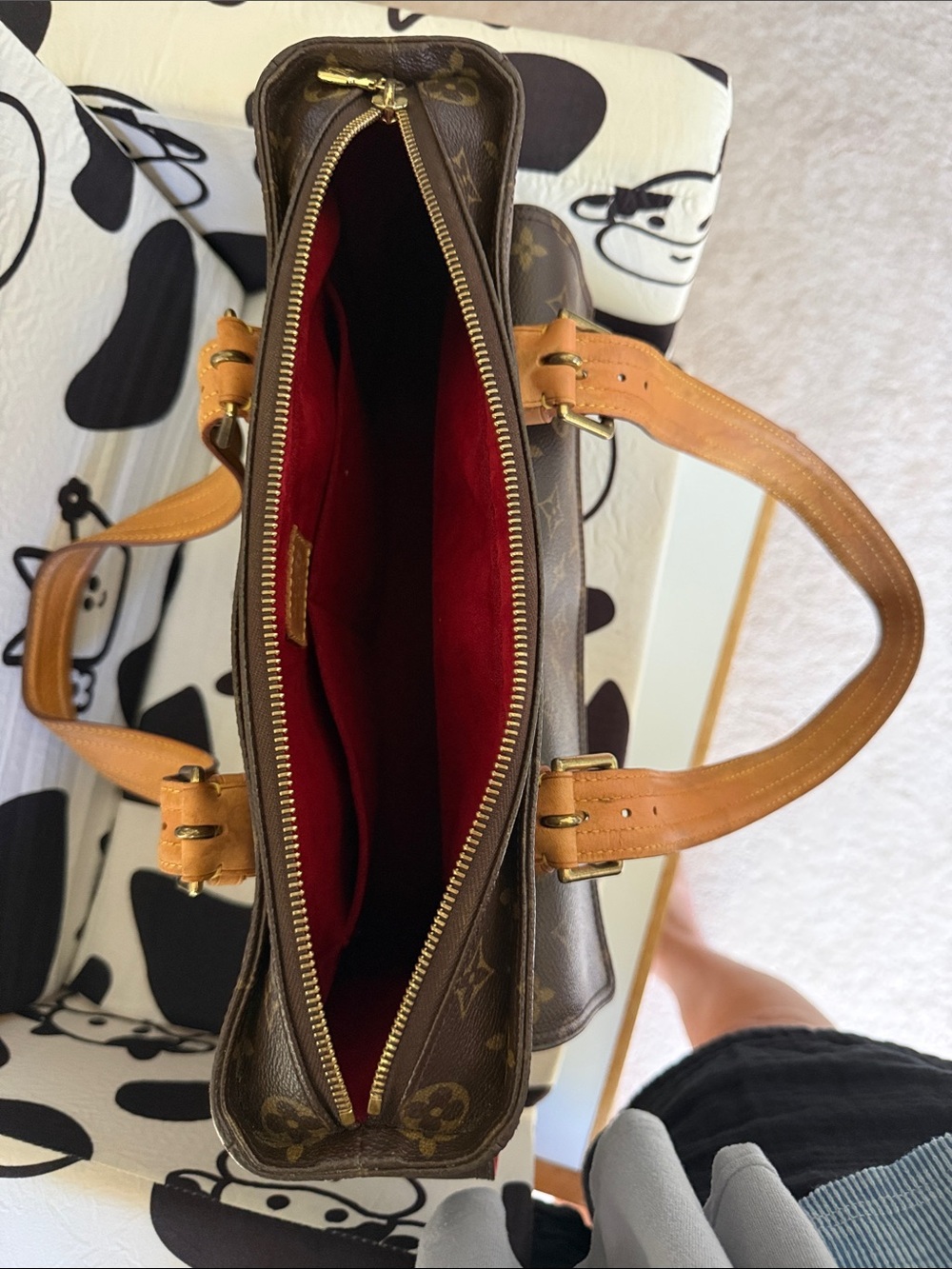 Louis Vuitton Brown Monogram Satchel with Tan Handles Comes W/COA - Picture 9 of 16